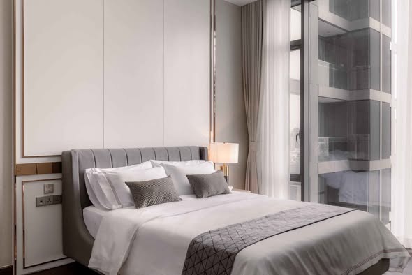 bedroom of Q1 Sukhumvit Condo by Q House