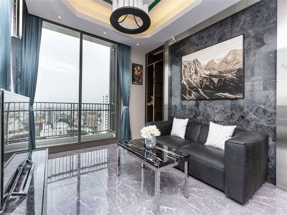 living room and bedroom of Quattro by Sansiri