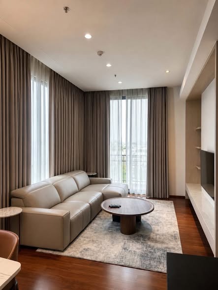 living room and bedroom of Quattro by Sansiri