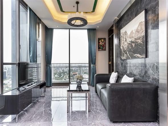 living room and bedroom of Quattro by Sansiri