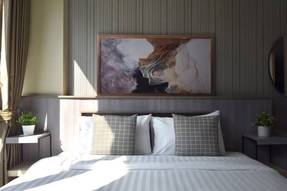 bedroom of Qube Suites Sukhumvit 46