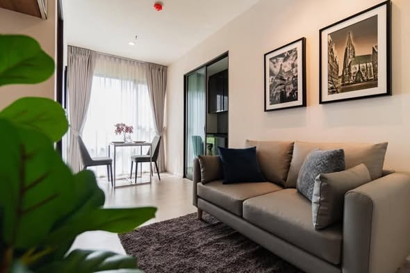 living room and bedroom of Rhythm Asoke
