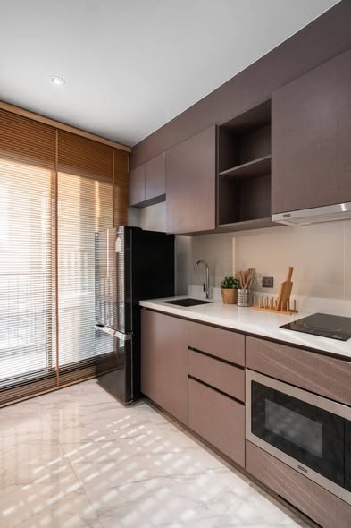 bathroom and kitchen of RHYTHM Ekkamai