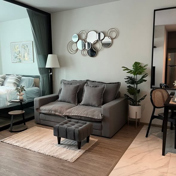 bedroom and living room of RHYTHM Ekkamai
