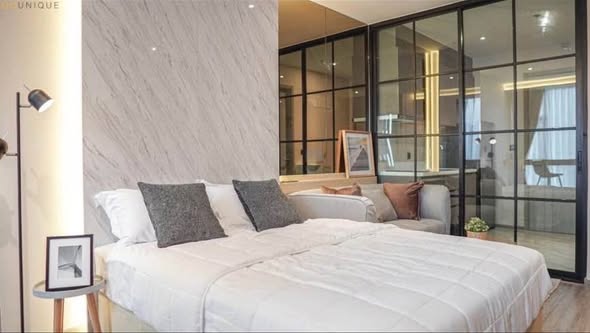 bedroom and room interior of RHYTHM Ekkamai