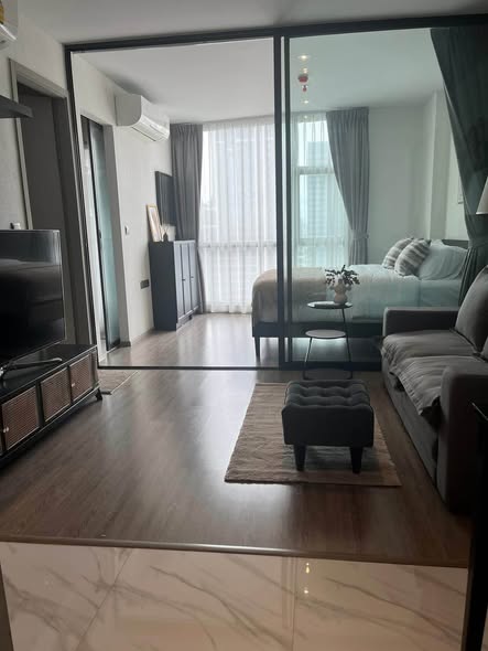living room and bedroom and room interior of RHYTHM Ekkamai