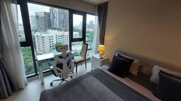bedroom of Rhythm Sukhumvit 36-38