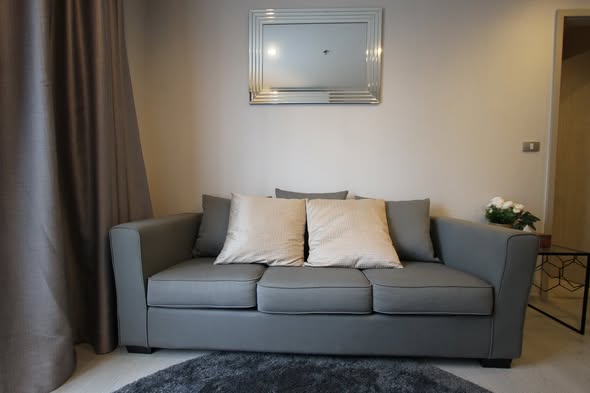 living room and bedroom of Rhythm Sukhumvit 36-38