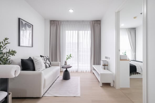 living room of Rich Park @ BangSon Station Condominium