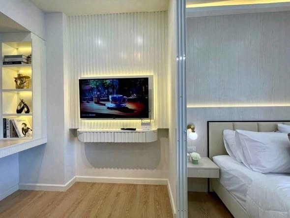 bedroom of Ruankam Tower นิติบุคคลอาคารชุดเรือนคำทาวเวอร์