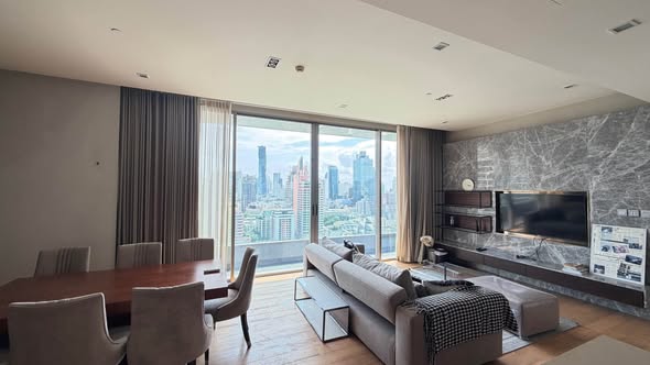 living room and bedroom of SALADAENG One