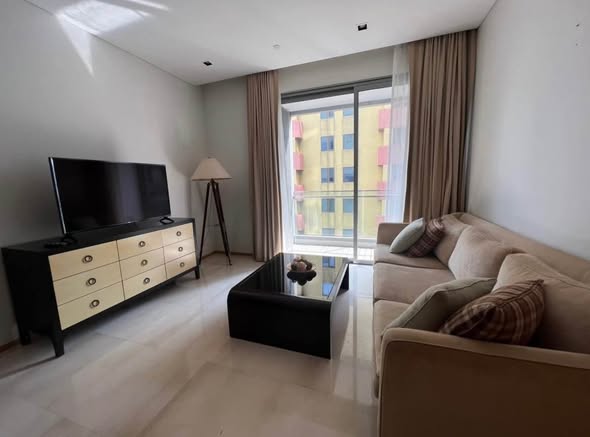 bedroom and living room of Saladaeng Residences