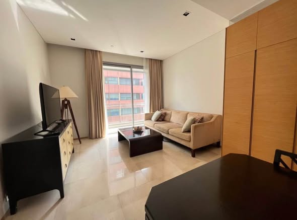 living room and bedroom of Saladaeng Residences