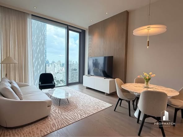 living room and bedroom of SCOPE Langsuan