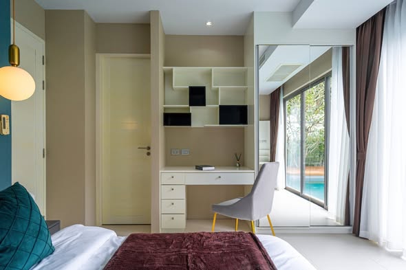 bedroom and room interior of Seastone Private Pool Villas