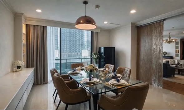 living room and room interior of Siam Penthouse II Condominium
