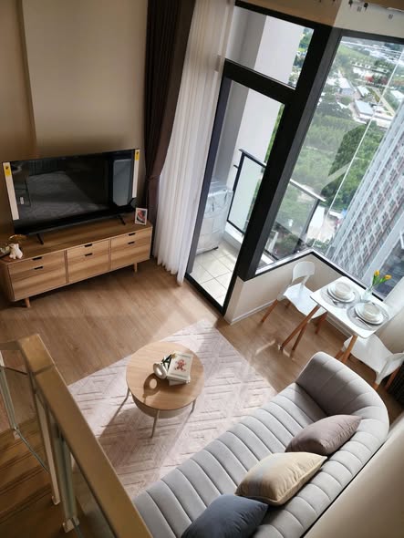 bedroom and living room and room interior of SIAMESE RAMA9 SITE OFFICE