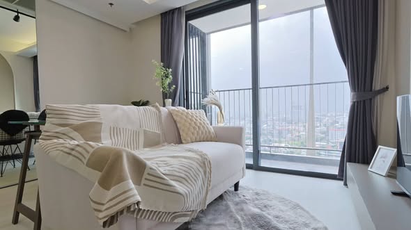 living room and bedroom of Siamese Ratchakru