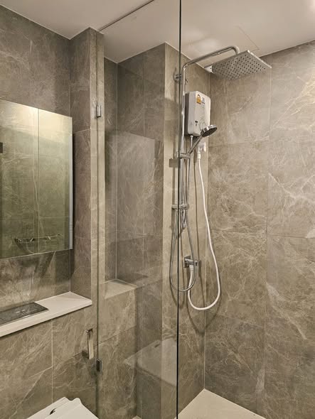 room interior and bathroom of SOHO​ BANGKOK​ RATCHADA​