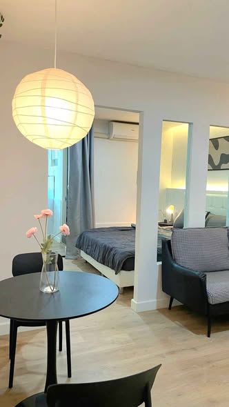 bedroom and living room of SR Condominium