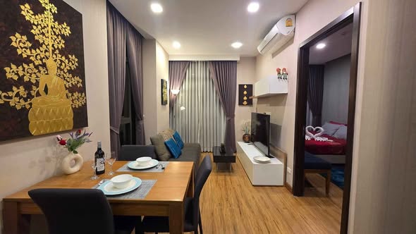 bedroom of Stylish Condominium