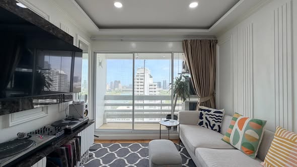 bedroom and living room of Sukhumvit Park