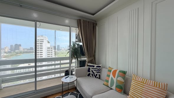 bedroom and room interior of Sukhumvit Park
