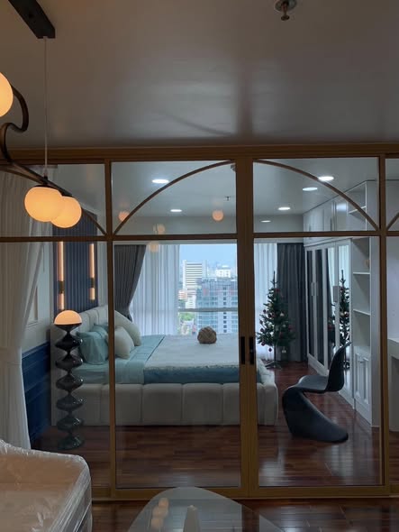 bedroom and room interior of Sukhumvit Suite