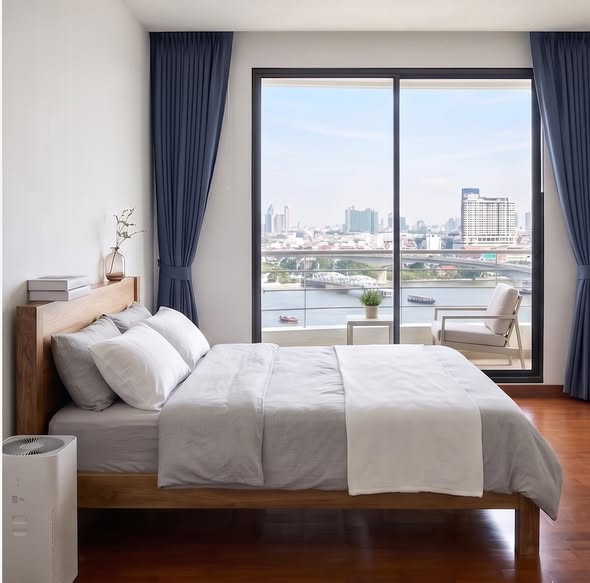bedroom and room interior of Supalai casa riva – Vista 1