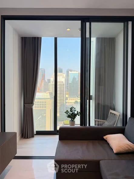living room and bedroom and room interior of Supalai Icon Sathon