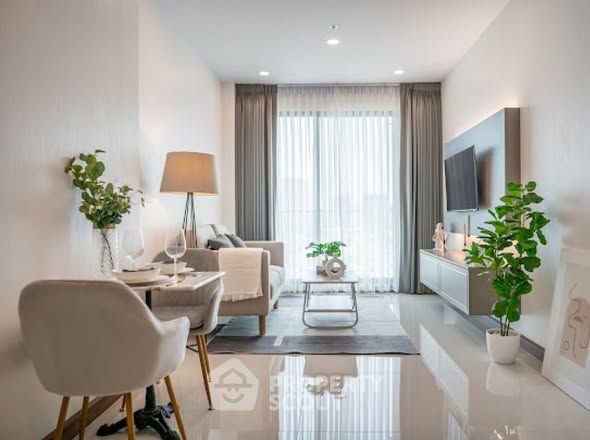 living room and bedroom of Supalai Premier Charoen Nakhon