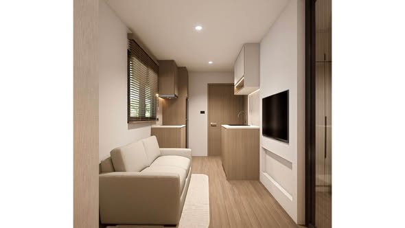 living room of Tarntip Garden Place Condominium
