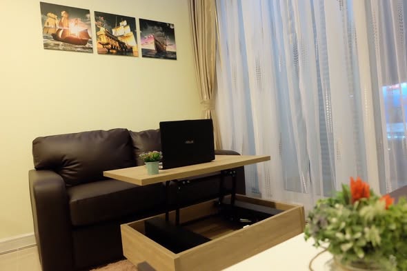 living room and bedroom and room interior of TC-Green Condominium