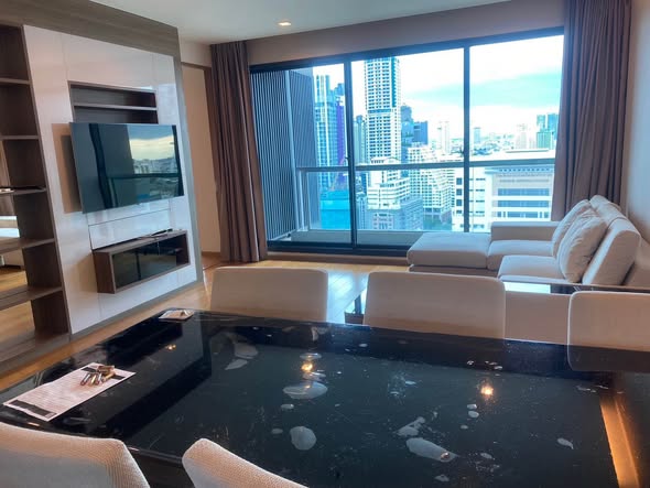 bedroom and living room of The Address Sathorn