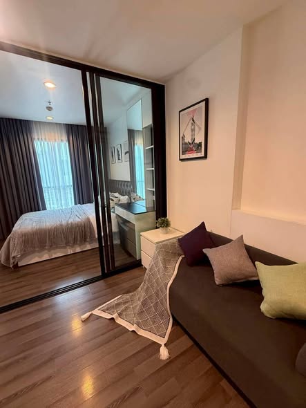 living room and bedroom and room interior of THE BASE Park West – Sukhumvit 77