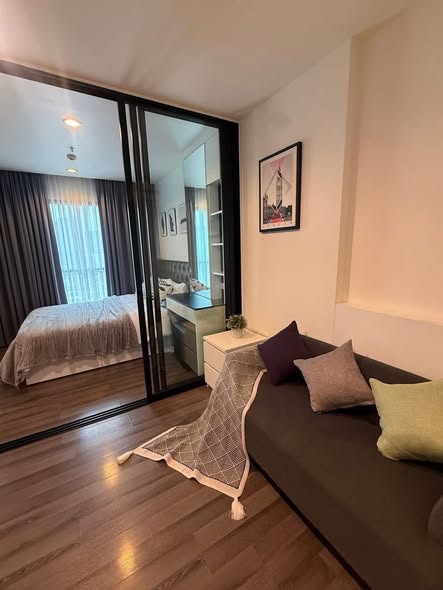 living room and bedroom and room interior of THE BASE Park West – Sukhumvit 77