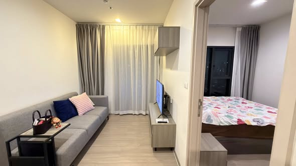 bedroom of THE BASE Phetchaburi-Thonglor เดอะ เบส เพชรบุรี – ทองหล่อ