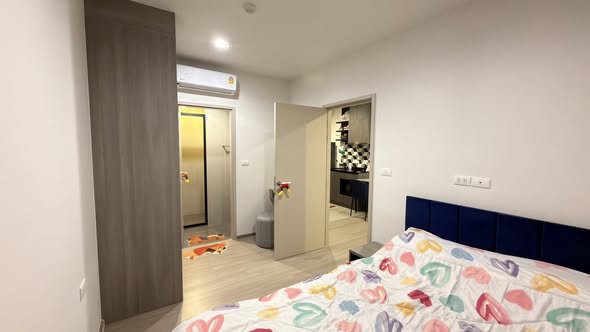 bedroom and room interior of THE BASE Phetchaburi-Thonglor เดอะ เบส เพชรบุรี – ทองหล่อ