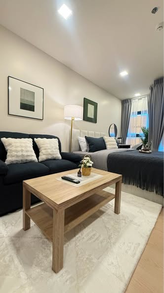 bedroom and living room and room interior of The Base Urban Rama9