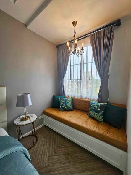 living room and bedroom of THE CANALE condo by mobius