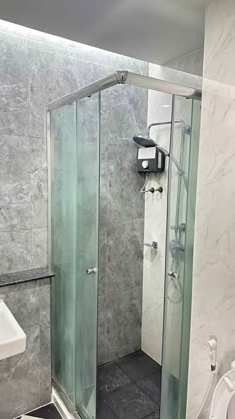 room interior and bathroom of THE CANALE condo by mobius