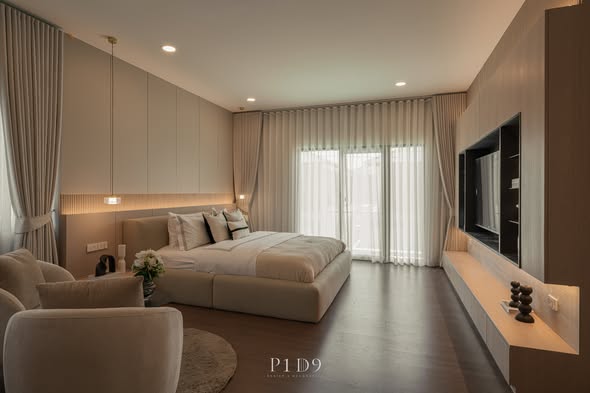 bedroom and living room of The City Bangna