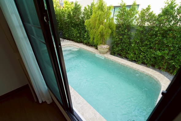 pool and room interior of The City Bangna