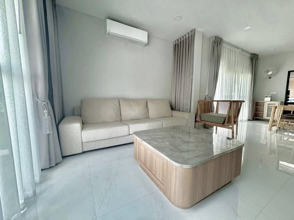 living room and bedroom of The City Tiwanon – Ngamwongwan