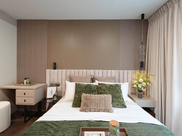 bedroom of The Clover