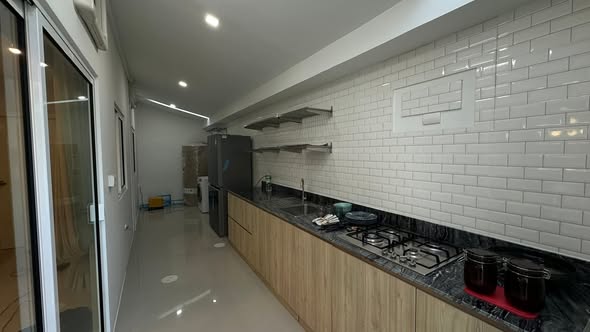 bathroom and kitchen of เดอะคอนเนค บางนา-วงแหวน The Connect 56 Bangna-Wongwaen