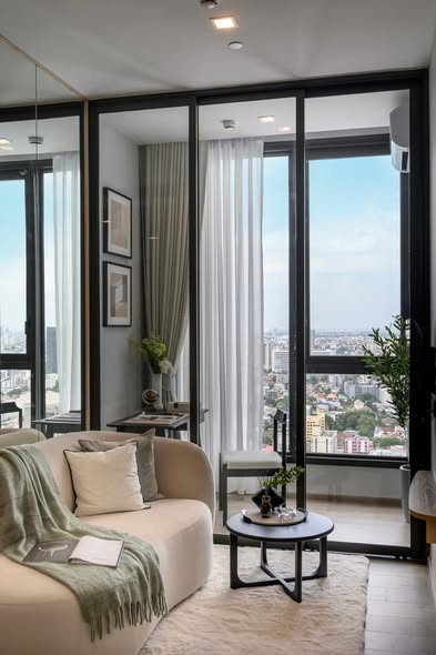 bedroom and living room of The Crest Park Residences