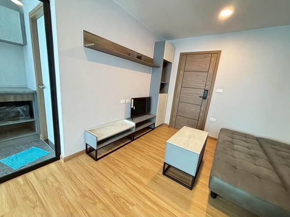 bedroom and living room of The Cube Loft Srinakarin