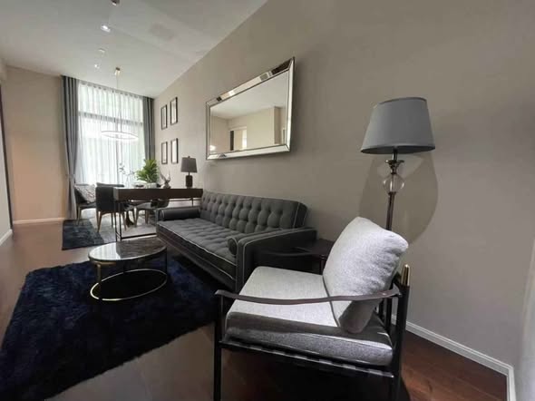 living room and bedroom of The Diplomat 39