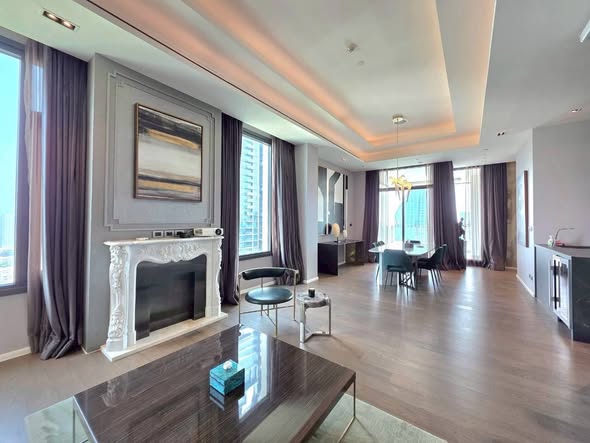 living room and bedroom of The Diplomat 39